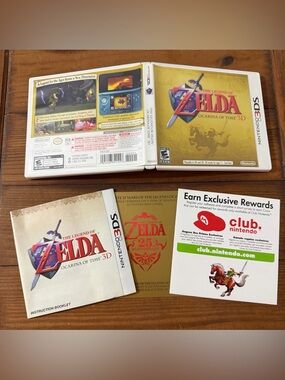 Legend of Zelda Ocarina of Time Nintendo 3DS Authentic Case Manual Only NO GAME